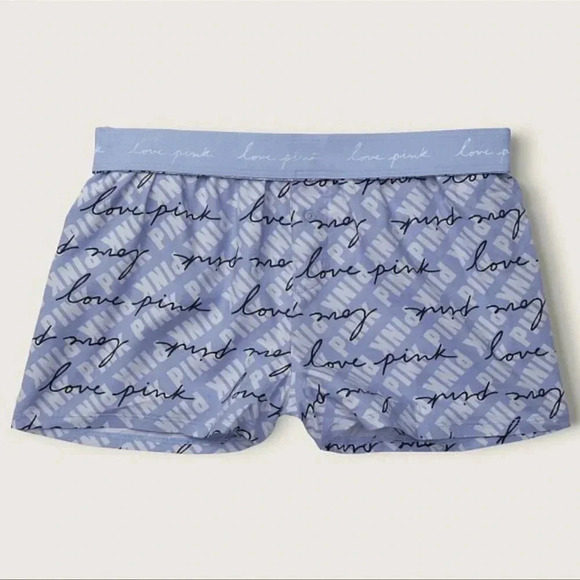 PINK Victoria’s Secret Purple Sleep Short SLEEP BOXY NWT - Picture 1 of 4